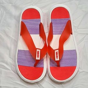 Flip-flops red & purple sandals